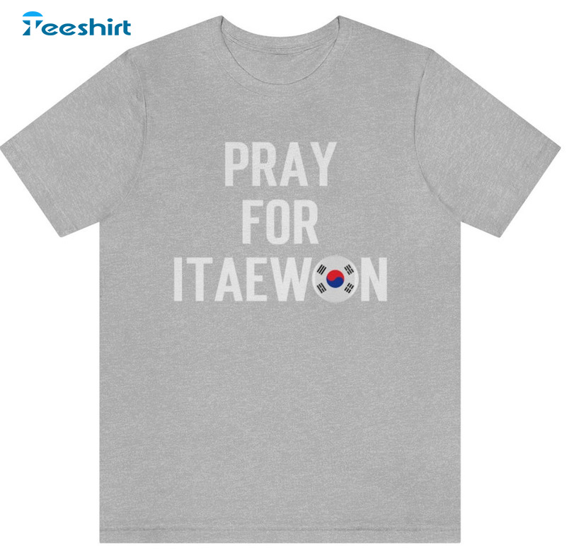 Pray For Itaewon Sweatshirt – Itaewon Halloween Tragedy Short Sleeve Hoodie