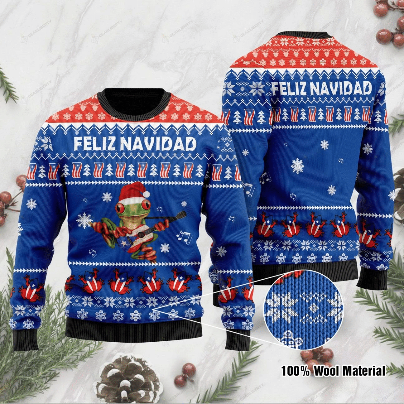 Puerto Rico Ugly Christmas Sweater | For Men & Women | Adult | US1139- Best Christmas Gifts 2023