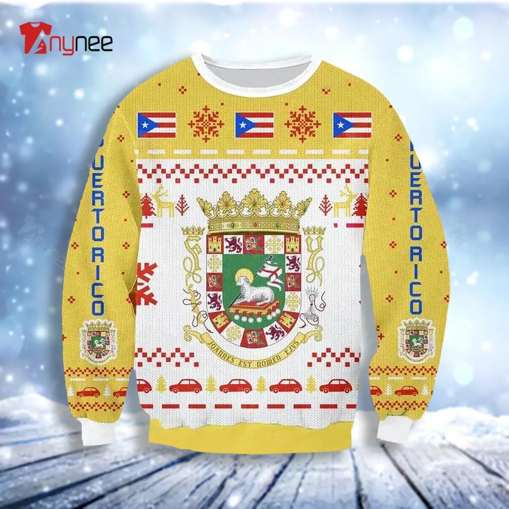 Puerto Rico Ugly Christmas Sweater- Best Christmas Gifts 2023