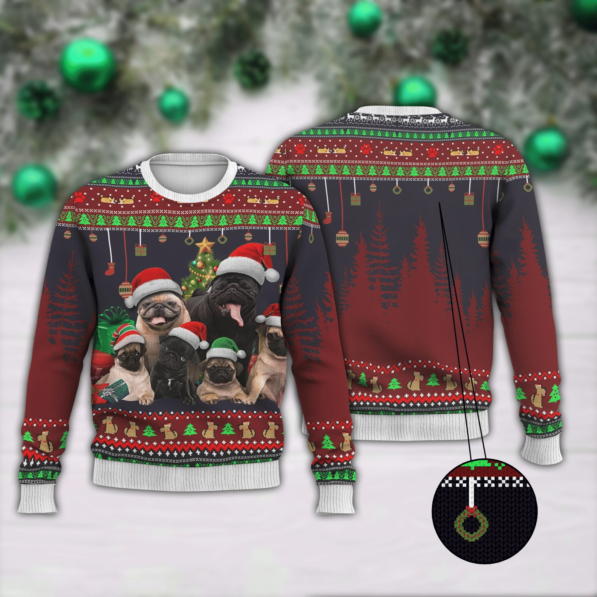 Pugs Ugly Christmas Sweater | For Men & Women | Adult | US1755- Best Christmas Gifts 2023