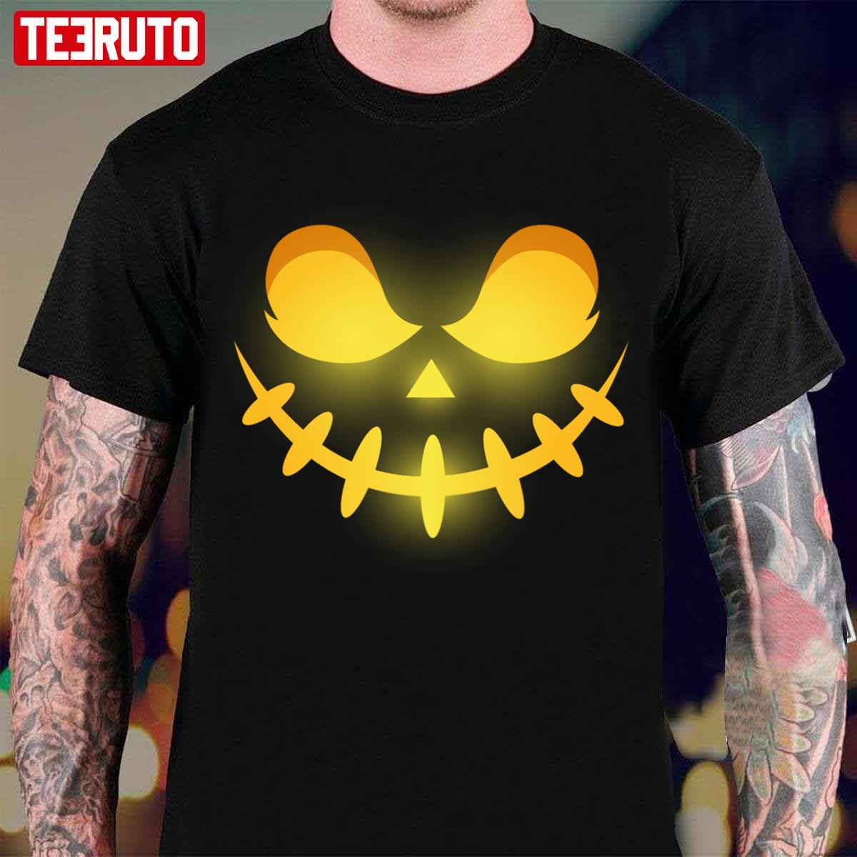 Pumpkin Faces A Scare Pumpkin Face Halloween Unisex T-Shirt