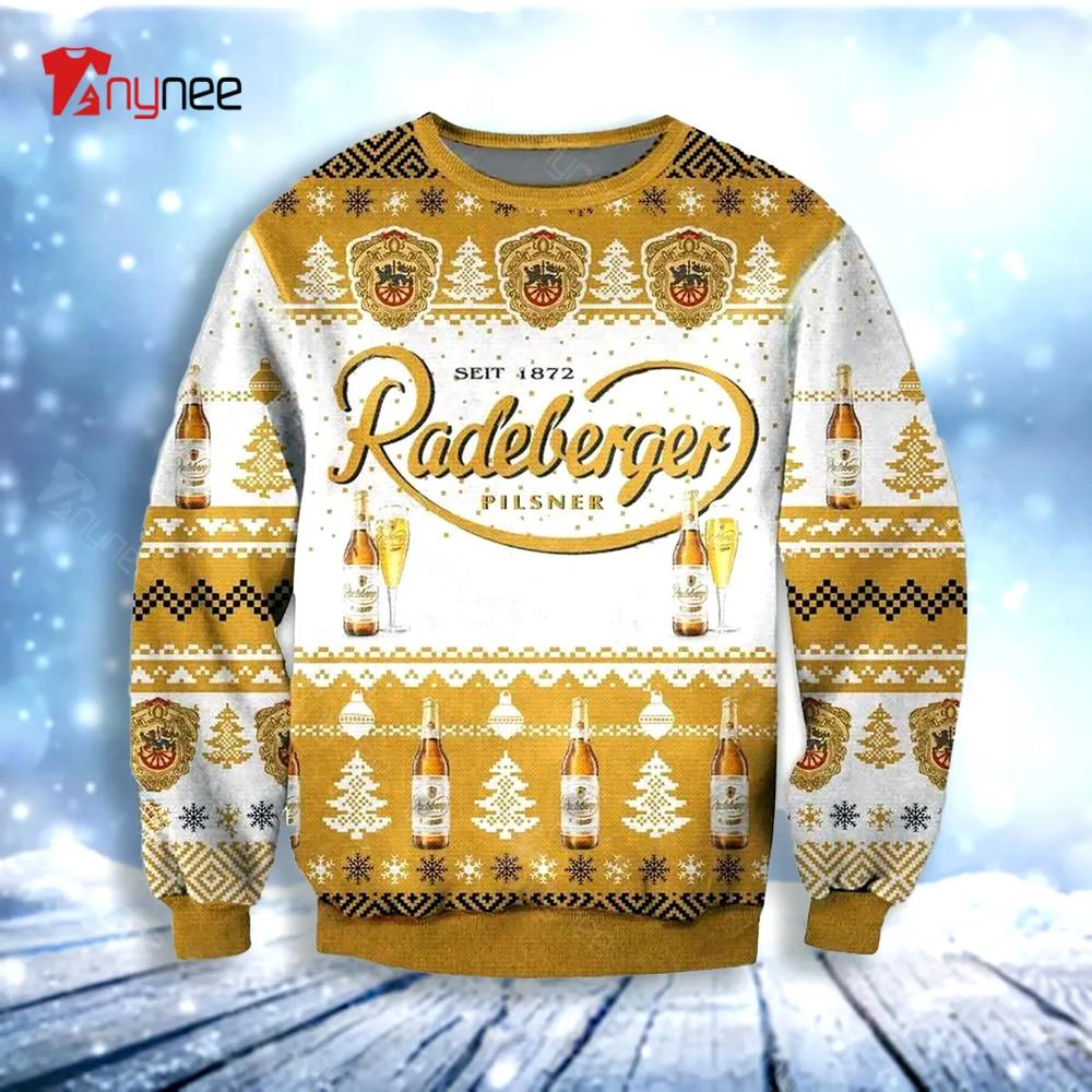 Radeberger Pilsner Seit 1872 Ugly Christmas Sweater- Best Christmas Gifts 2023