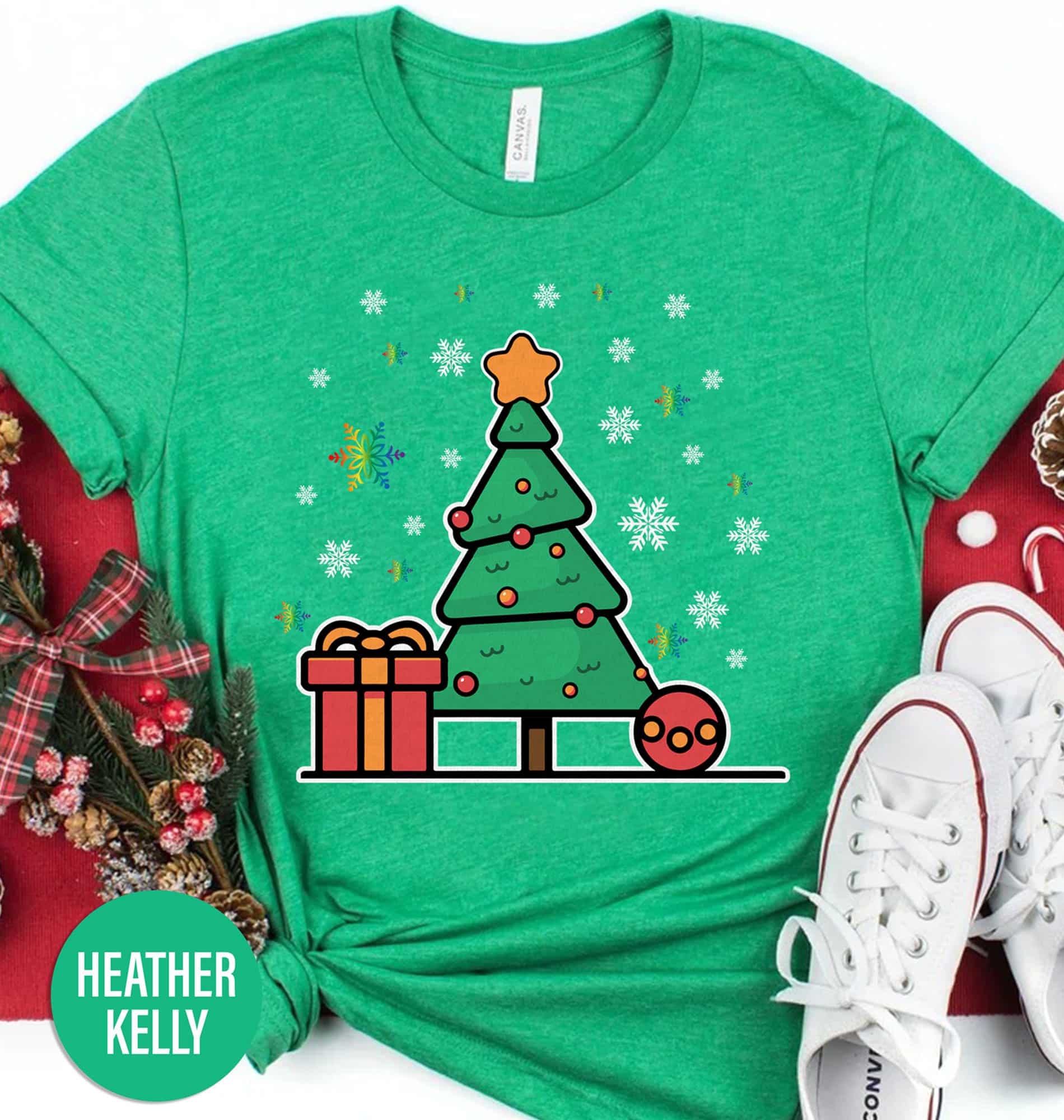 Rainbow Tree Festive Shirt  Xmas Exclusive