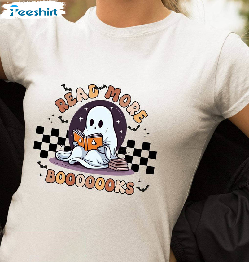 Read More Books Halloween Shirt, Cute Funny Book Hoodie Short Sleeve