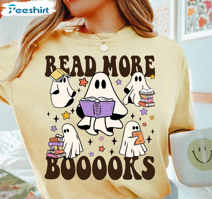 Read More Books Halloween Shirt, Trick Or Read Long Sleeve Unisex Hoodie