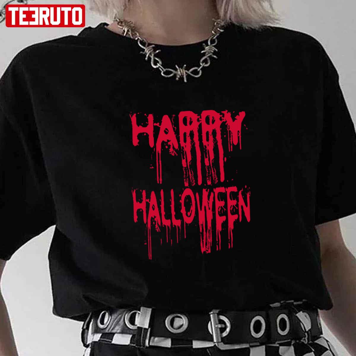 Red Blood Happy Halloween Unisex T-Shirt