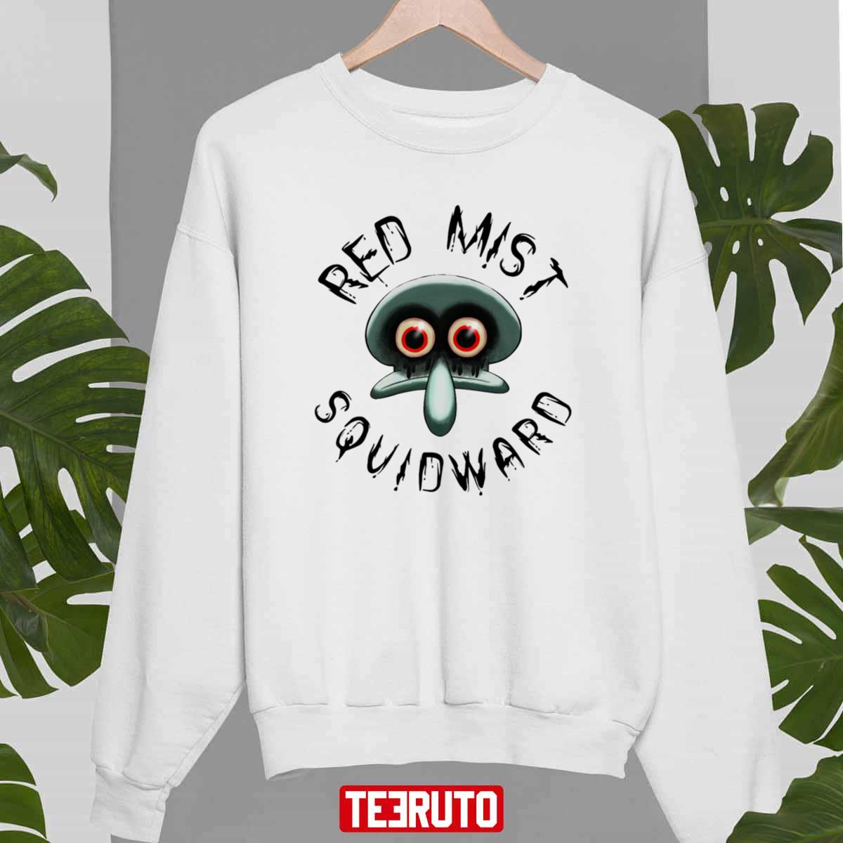 Red Mist Squidward Art Halloween Unisex Sweatshirt