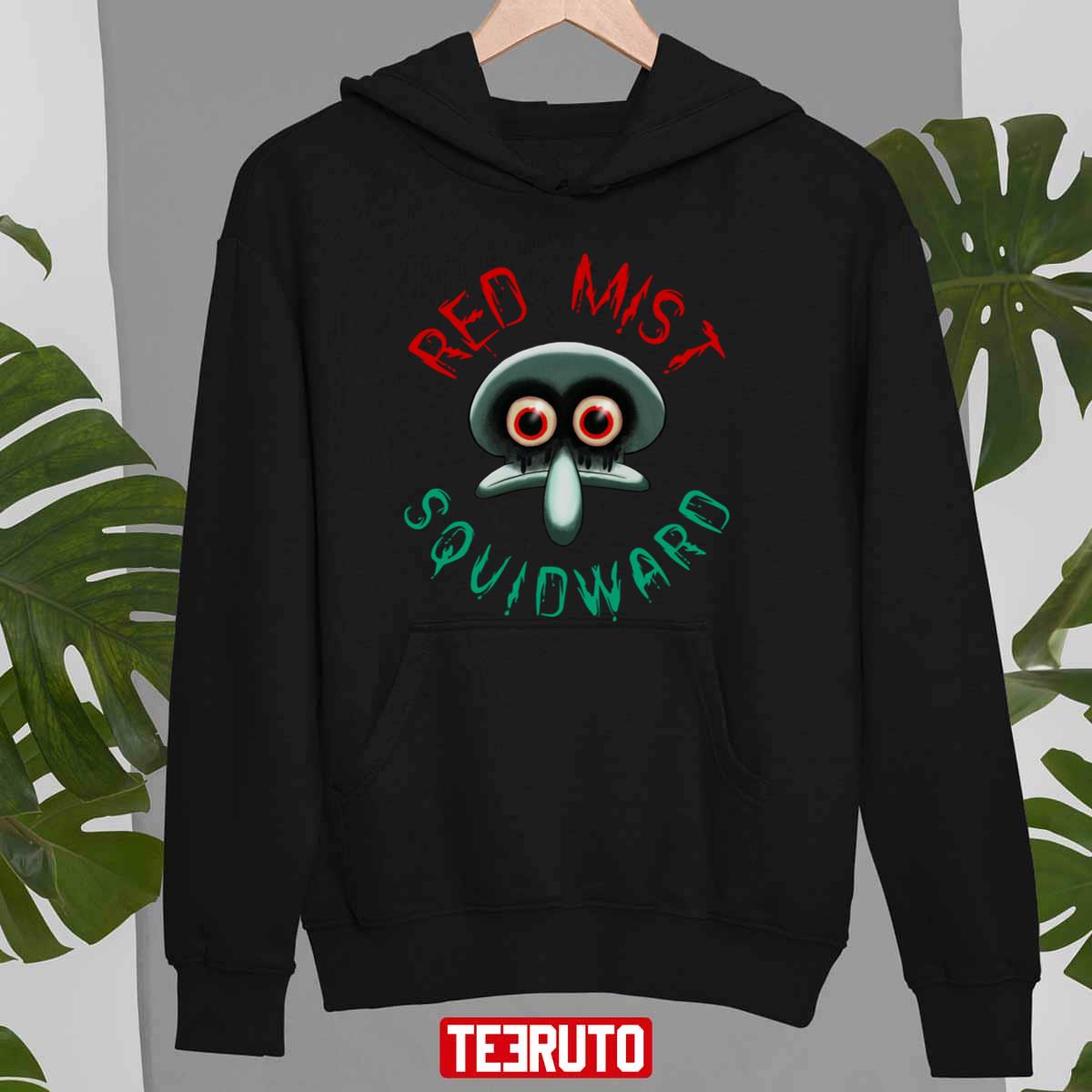 Red Mist Squidward Graphic Halloween Unisex Sweatshirt