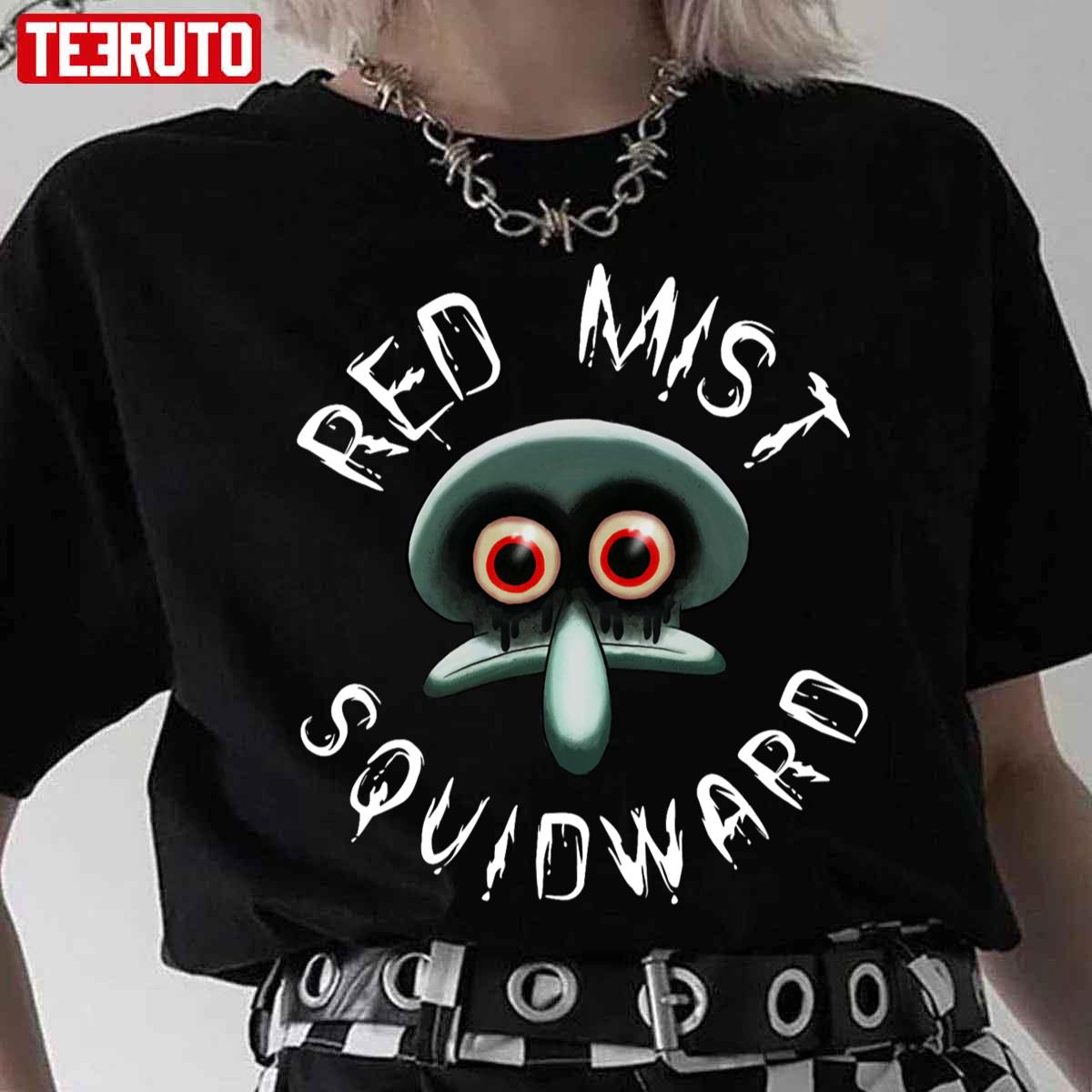 Red Mist Squidward Halloween Unisex T-Shirt