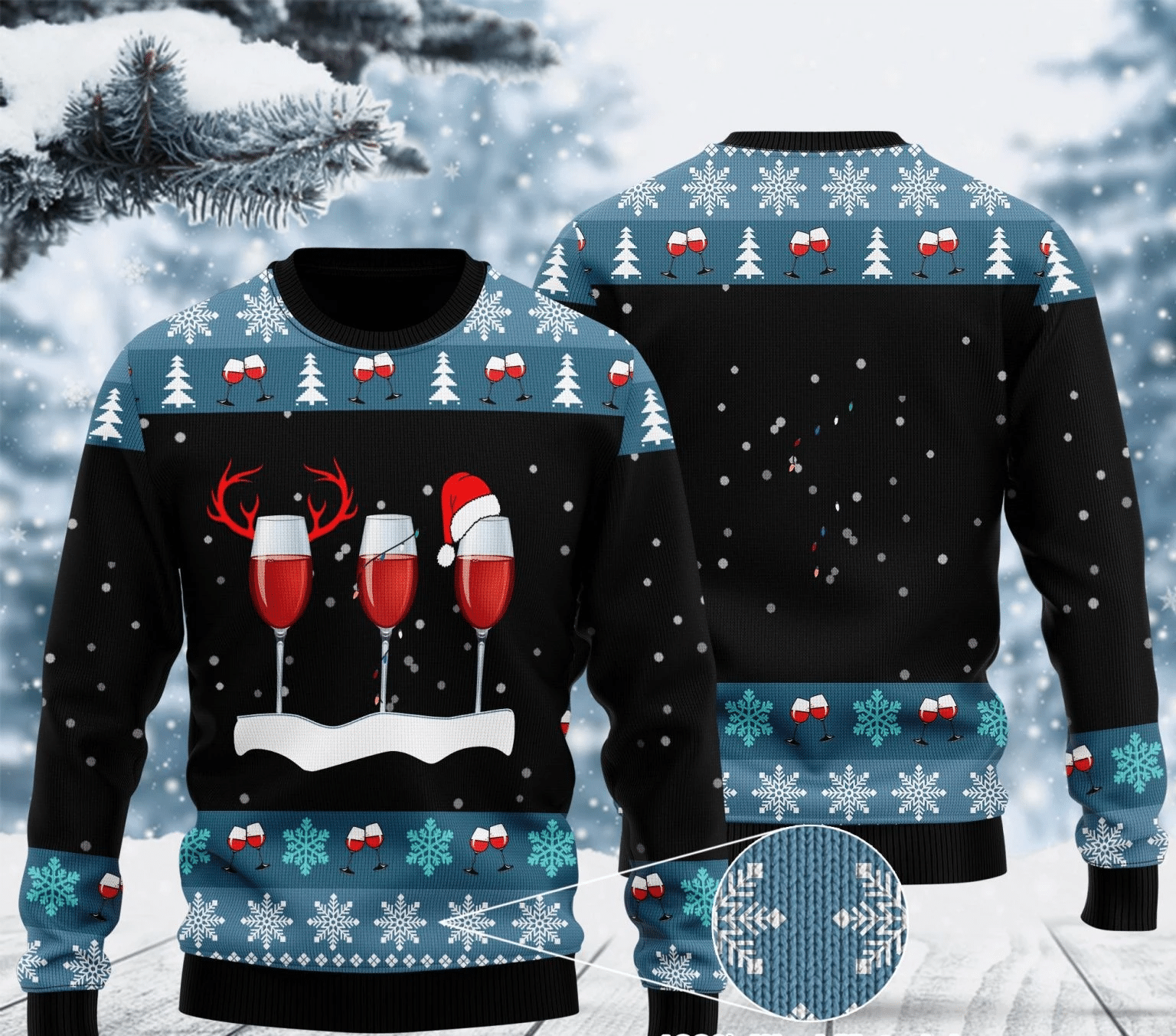 Red Wine Ugly Christmas Sweater | For Men & Women | Adult | US3039- Best Christmas Gifts 2023