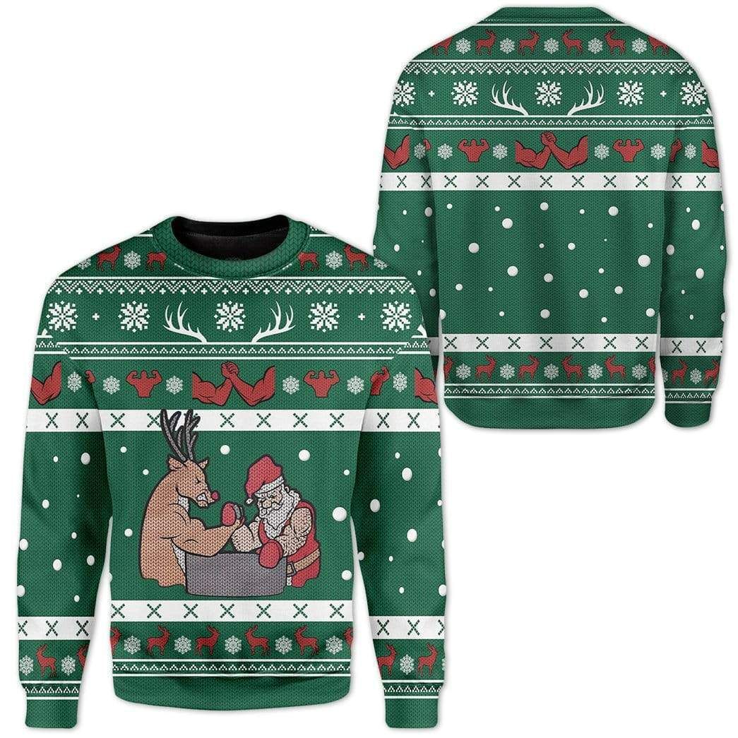 Reindeer And Santa Ugly Christmas Sweater | For Men & Women | Adult | US3239- Best Christmas Gifts 2023