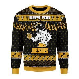 Reps For Jesus Ugly Christmas Sweater | For Men & Women | Adult | US3374- Best Christmas Gifts 2023