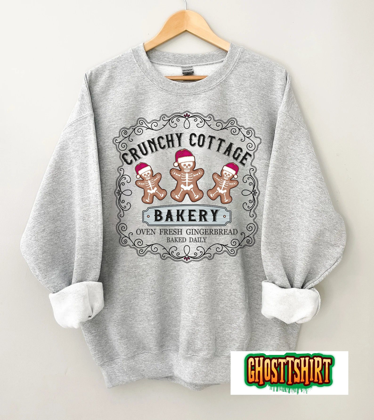 Retro Christmas Gingerbread Sweatshirt