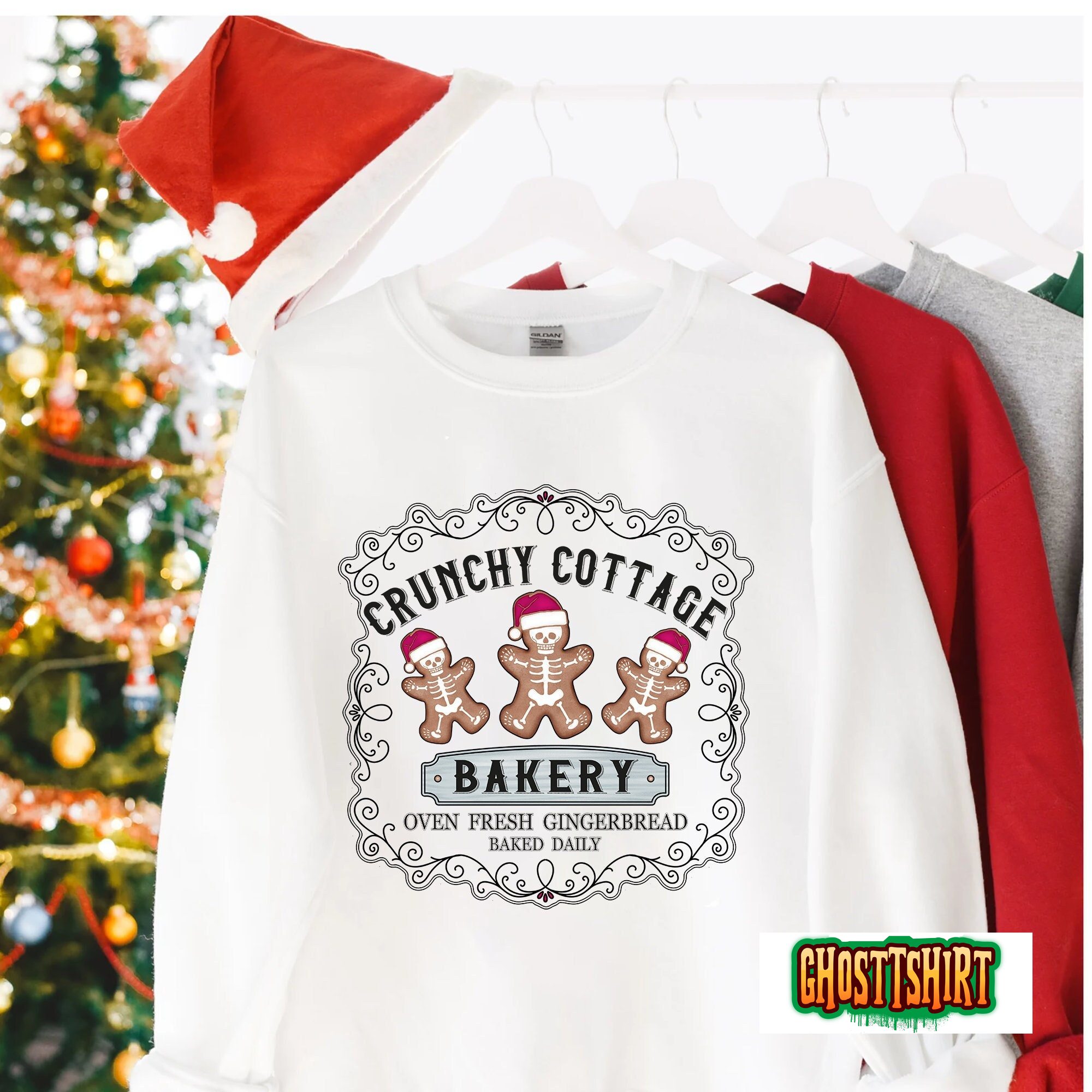 Retro Christmas Gingerbread Sweatshirt