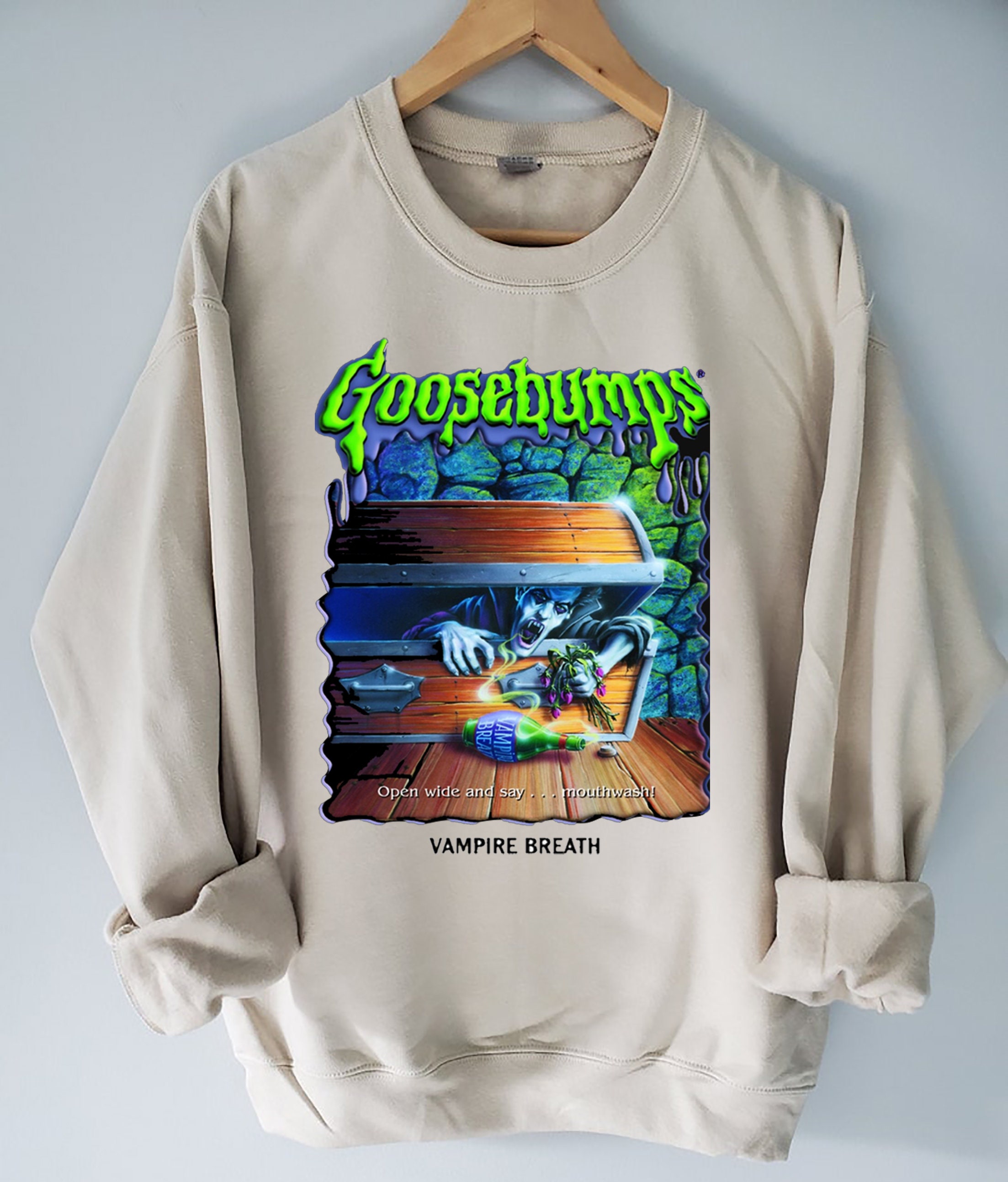 Retro Goosebumps Vampire Breath Sweatshirt