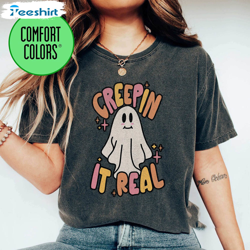 Retro Halloween Comfort Shirt, Creep It Real Hoodie Crewneck