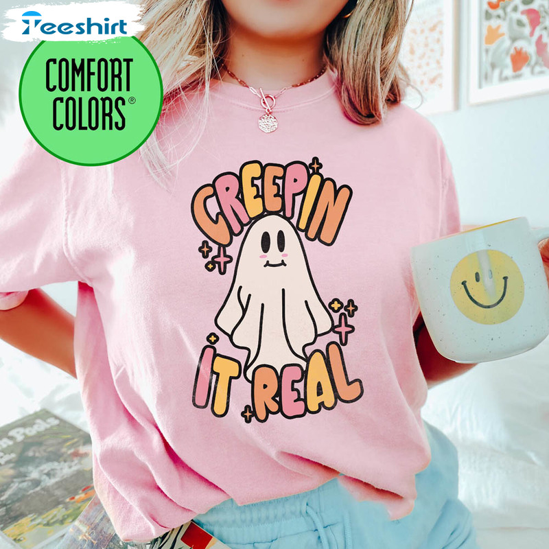 Retro Halloween Comfort Shirt, Creep It Real Hoodie Crewneck