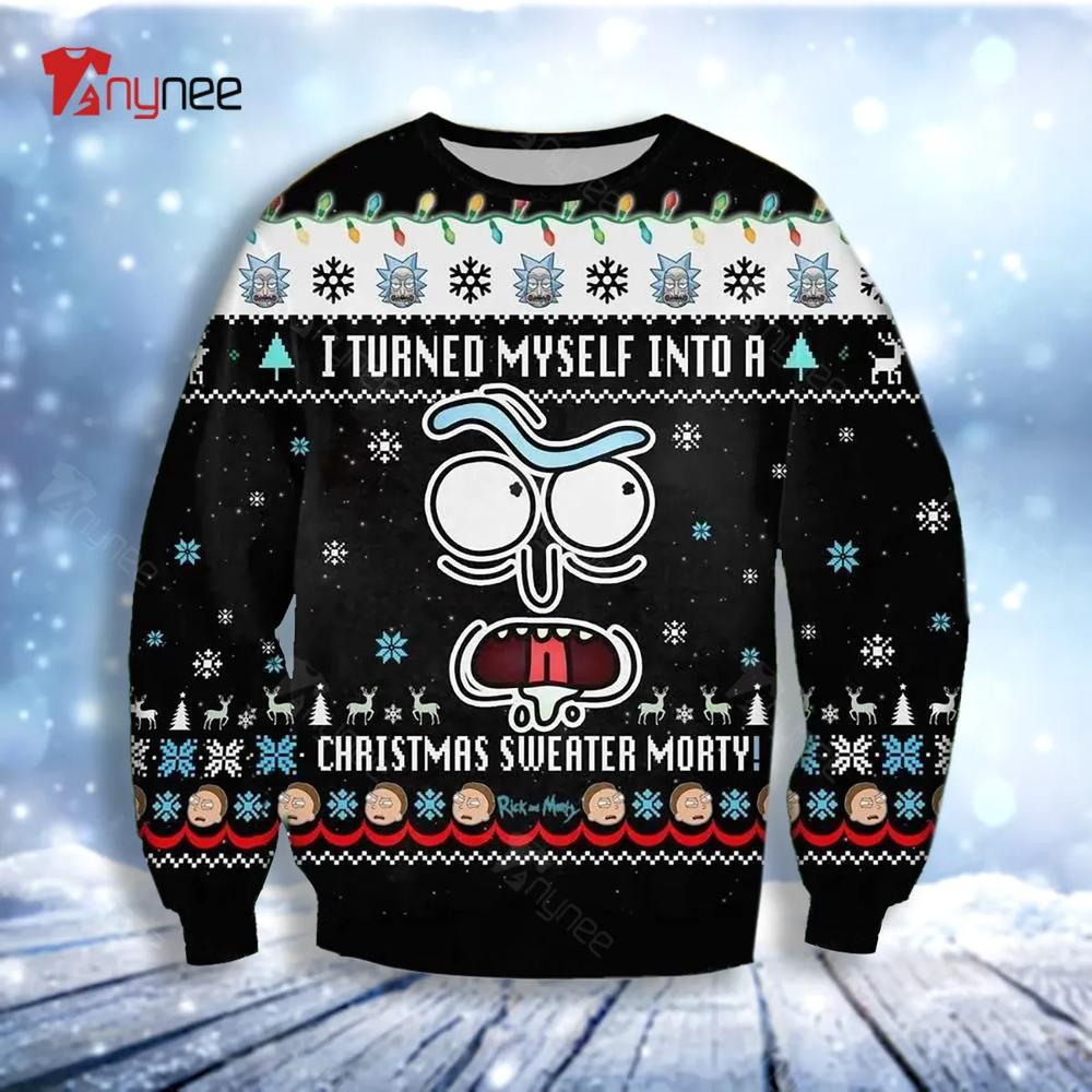 Rick And Morty Funny Ugly Christmas Sweater- Best Christmas Gifts 2023