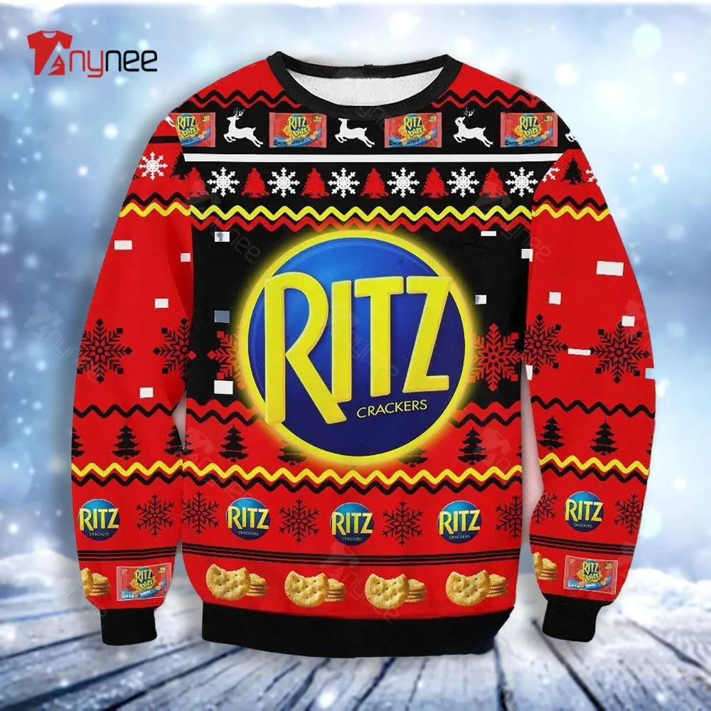 Ritz Crackers Chritsmas Ugly Christmas Sweater- Best Christmas Gifts 2023