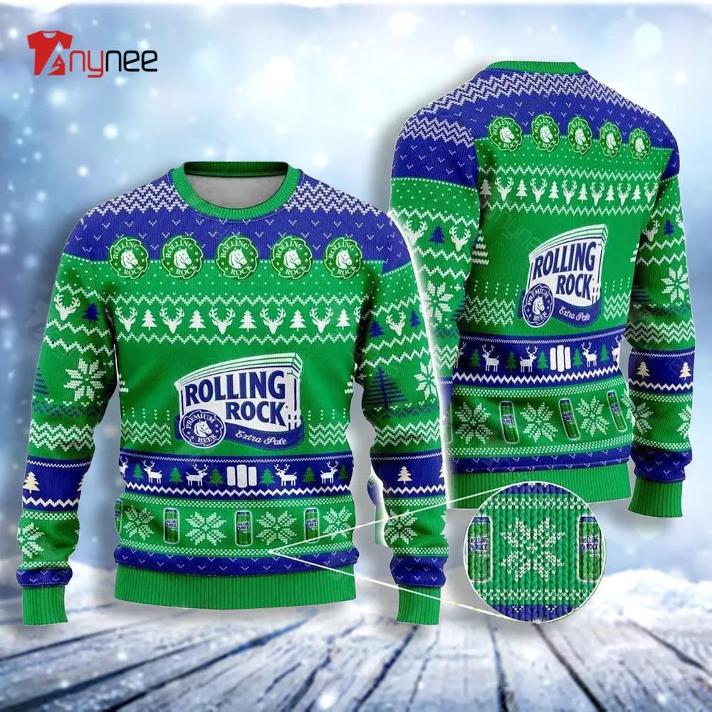 Rolling Rock Beer Ugly Christmas Sweater- Best Christmas Gifts 2023