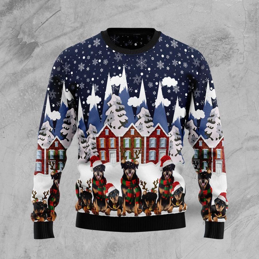 Rottweiler Family Ugly Christmas Sweater | For Men & Women | Adult | US1795- Best Christmas Gifts 2023