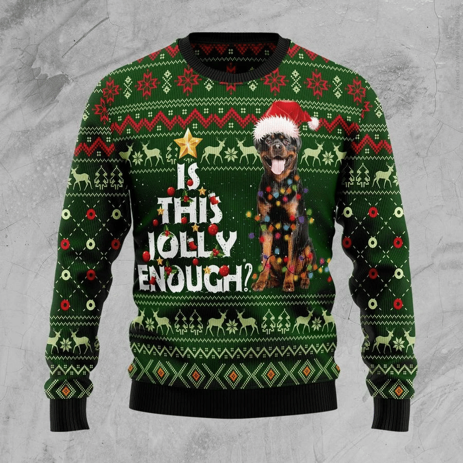 Rottweiler Jolly Ugly Christmas Sweater | For Men & Women | Adult | US1793- Best Christmas Gifts 2023