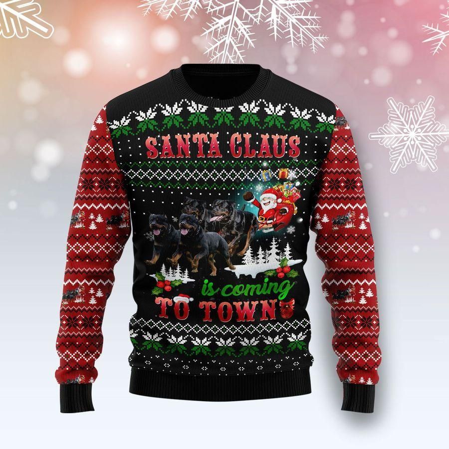 Rottweiler Town Ugly Christmas Sweater | For Men & Women | Adult | US1794- Best Christmas Gifts 2023