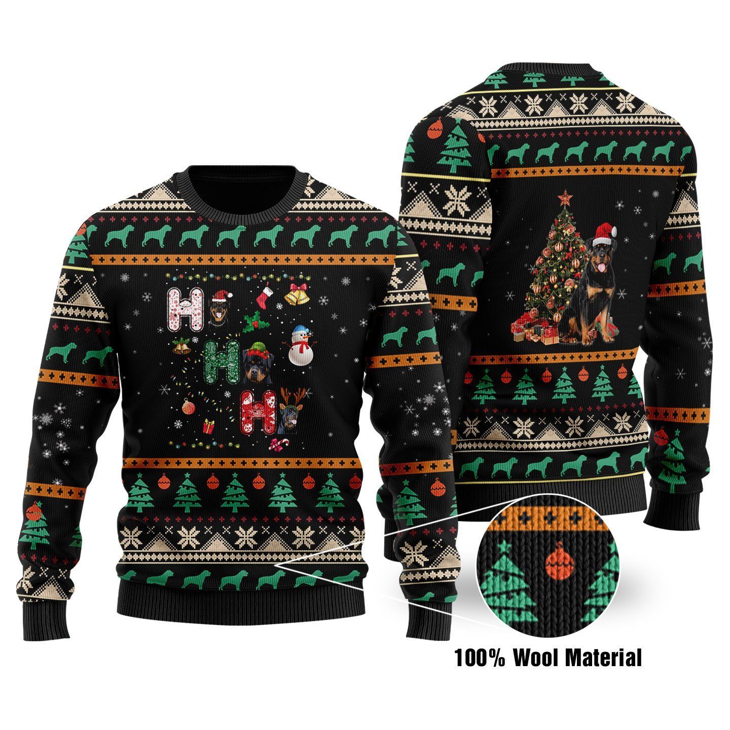 Rottweiler Ugly Christmas Sweater | For Men & Women | Adult | US1643- Best Christmas Gifts 2023