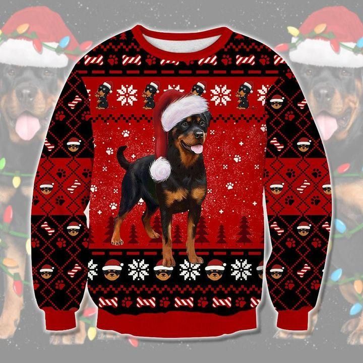 Rottweiler Ugly Christmas Sweater | For Men & Women | Adult | US1929- Best Christmas Gifts 2023