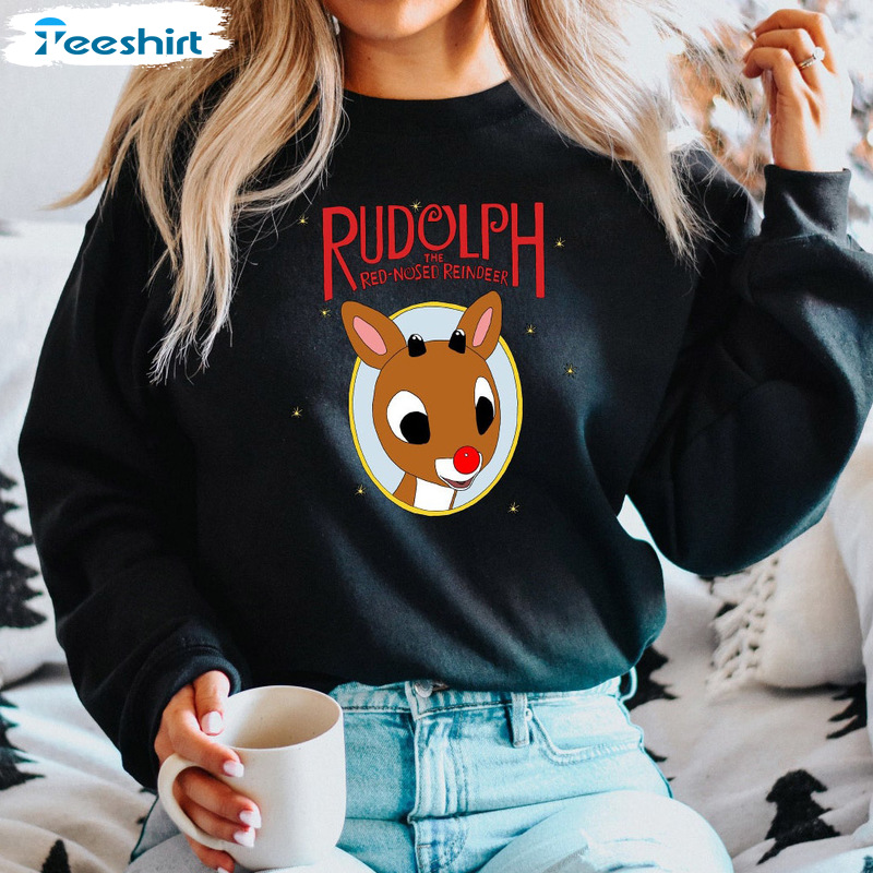 Rudolph Christmas Sweater – The Red Nosed Reindeer Christmas Sweatshirt Tee Tops