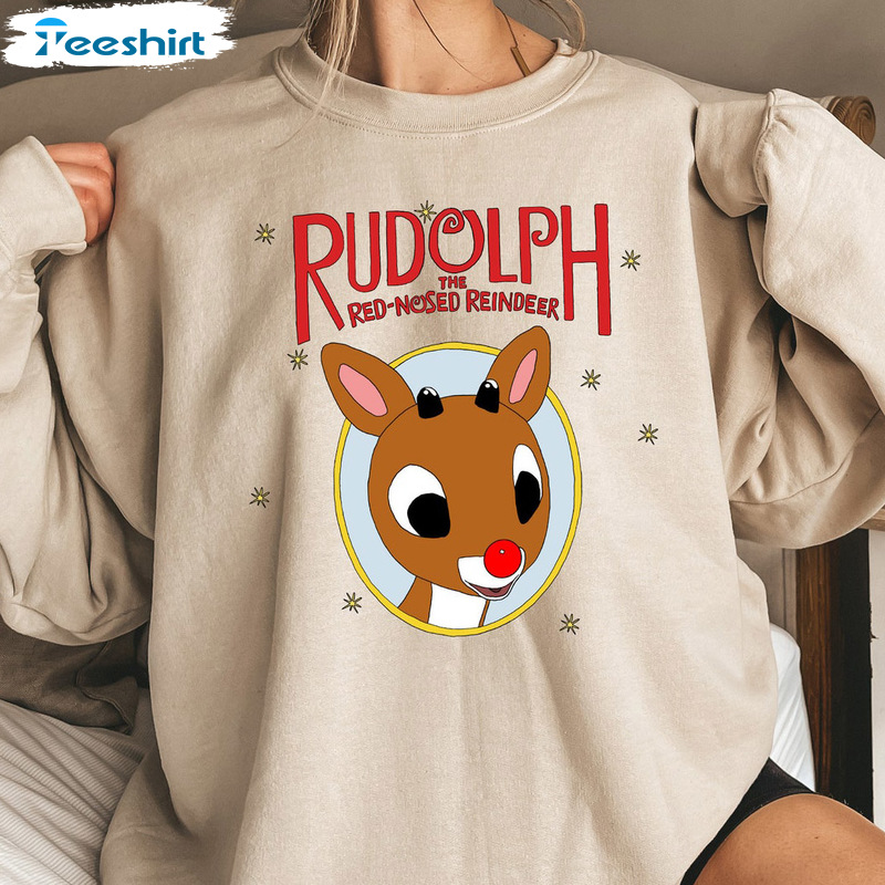 Rudolph Christmas Sweater – The Red Nosed Reindeer Christmas Sweatshirt Tee Tops