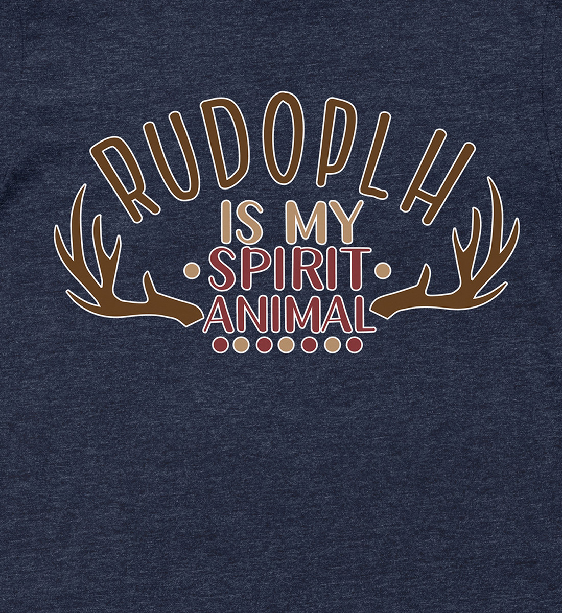 Rudolph Spirit Animal Xmas Shirt