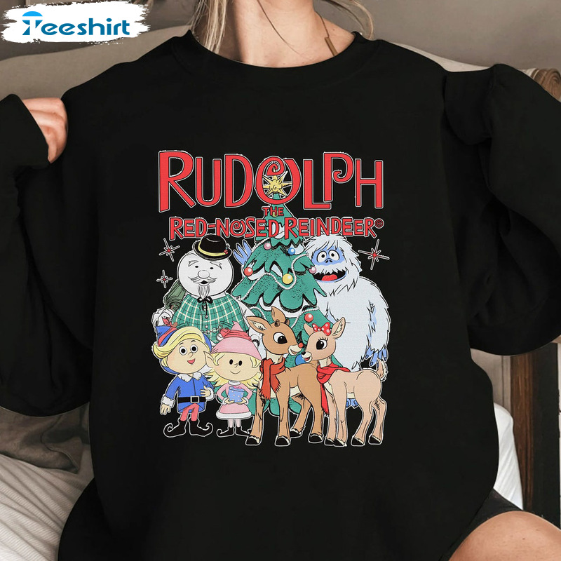 Rudolph The Red Nosed Reindeer Christmas Shirt – Rudolph Christmas Movie Unisex Hoodie Tank Top