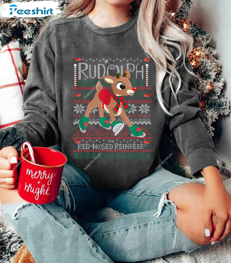 Rudolph The Red Nosed Reindeer Christmas Sweatshirt Hoodie