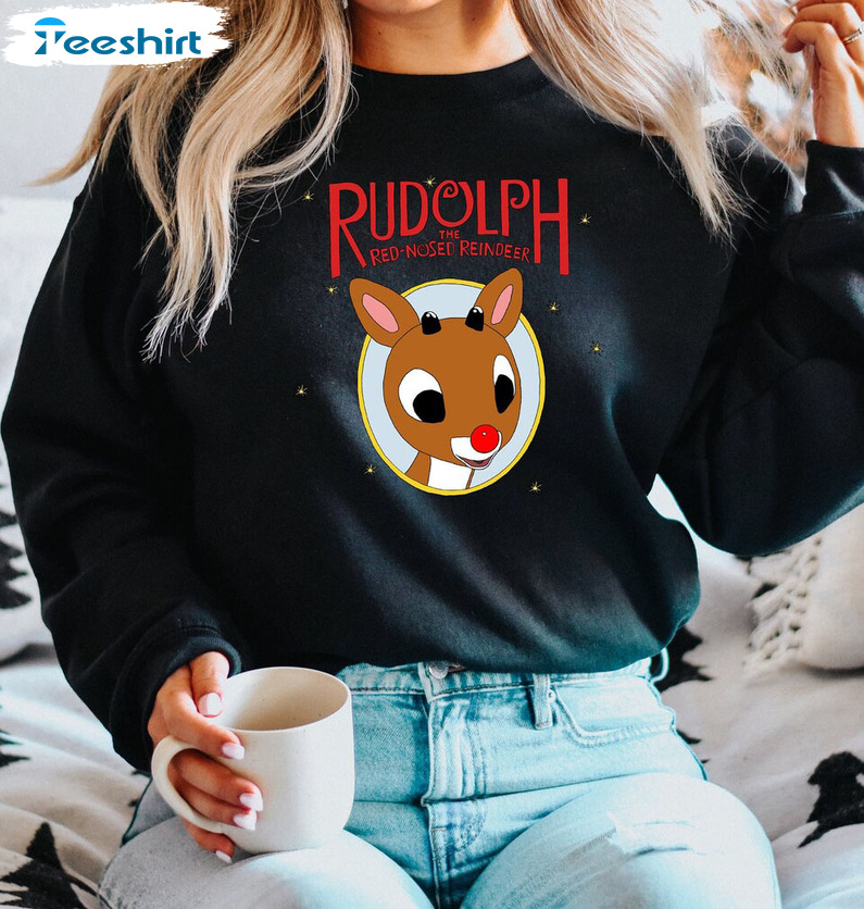 Rudolph The Red Nosed Reindeer Christmas Sweatshirt Vintage Hoodie