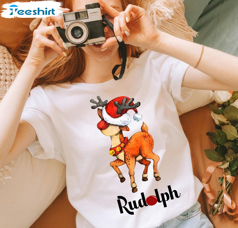 Rudolph The Red Nosed Reindeer Christmas Trendy Sweatshirt Long Sleeve