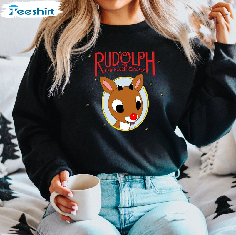 Rudolphs The Red Nosed Reindeer Sweatshirt, Christmas Vintage Unisex T-shirt Sweater