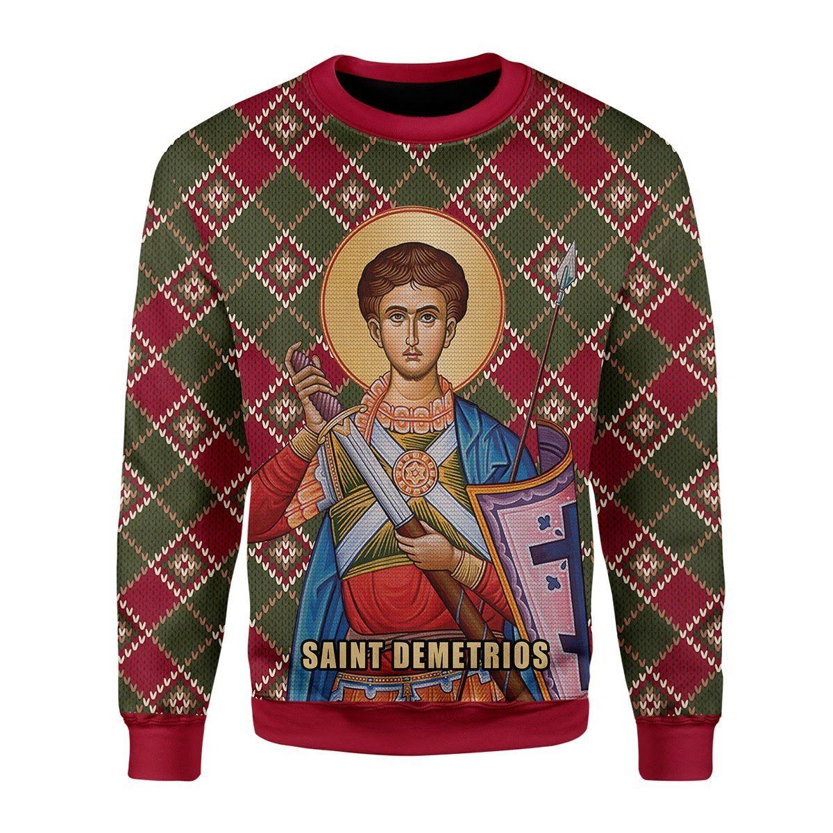 Saint Demetrios Ugly Christmas Sweater | For Men & Women | Adult | US3483- Best Christmas Gifts 2023