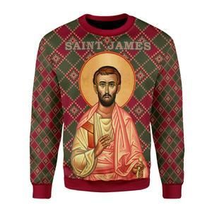 Saint James The Less Ugly Christmas Sweater | For Men & Women | Adult | US3523- Best Christmas Gifts 2023