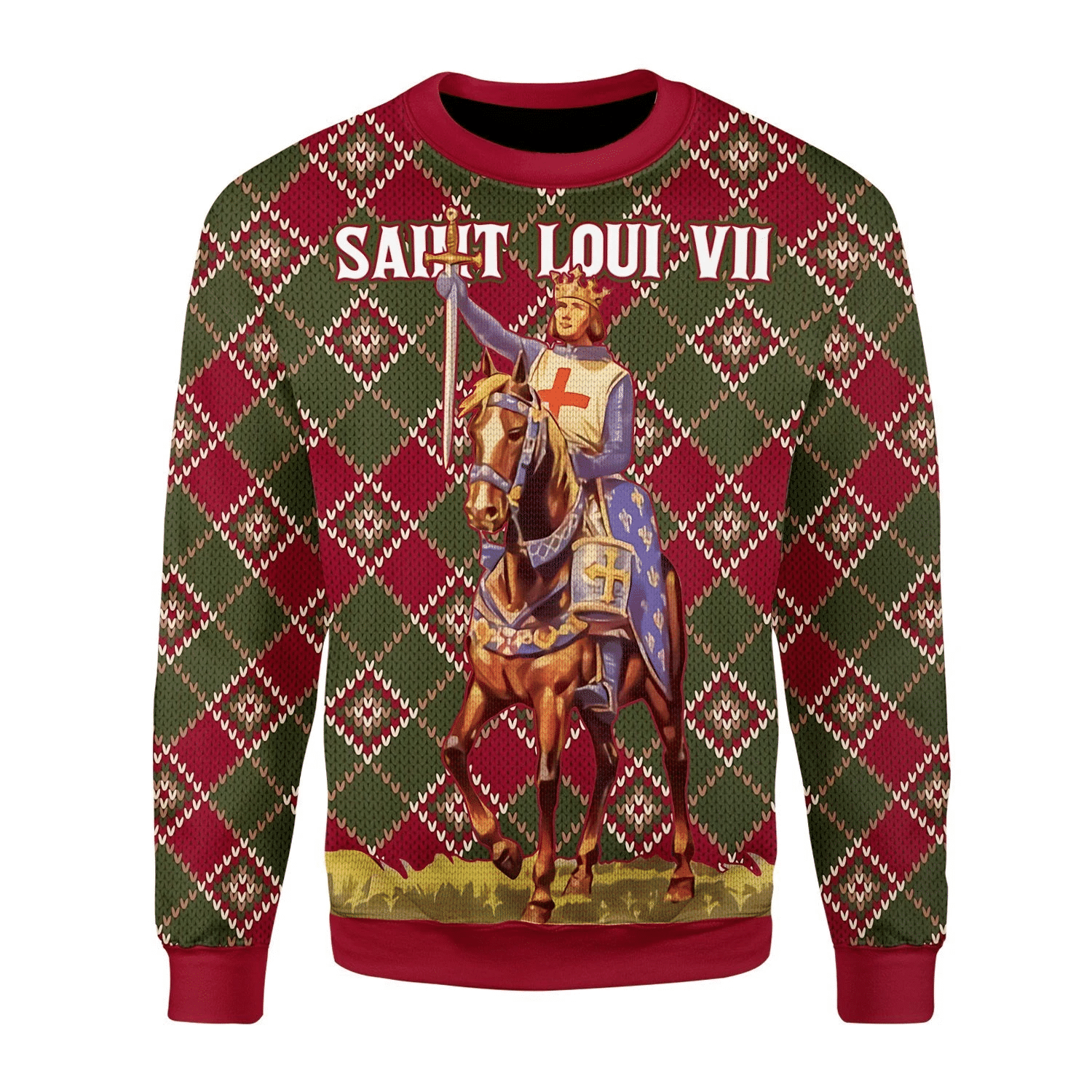 Saint Loui VII  Ugly Christmas Sweater | For Men & Women | Adult | US3679- Best Christmas Gifts 2023