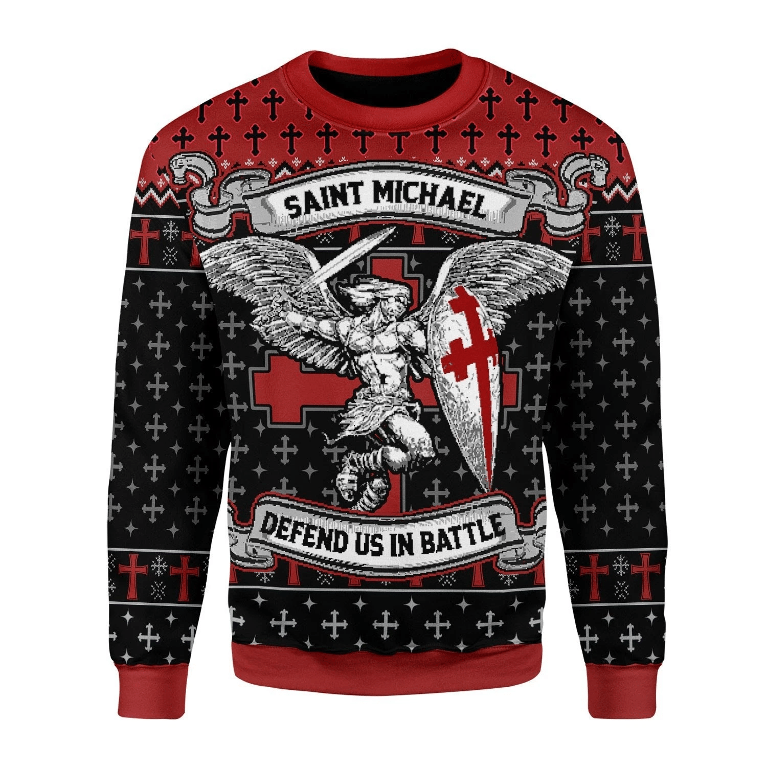 Saint Michael Ugly Christmas Sweater | For Men & Women | Adult | US3489- Best Christmas Gifts 2023