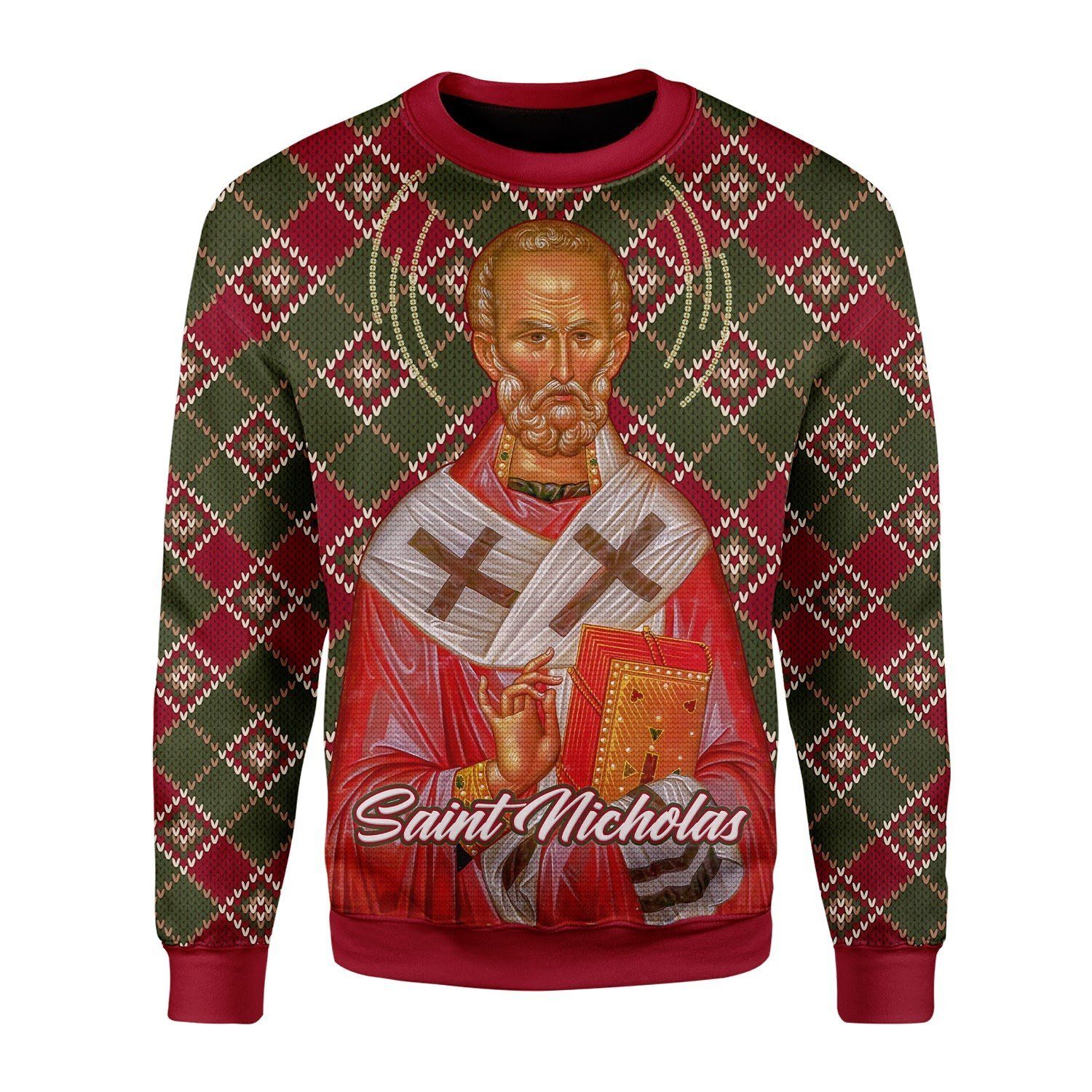 Saint Nicholas Ugly Christmas Sweater | For Men & Women | Adult | US3463- Best Christmas Gifts 2023