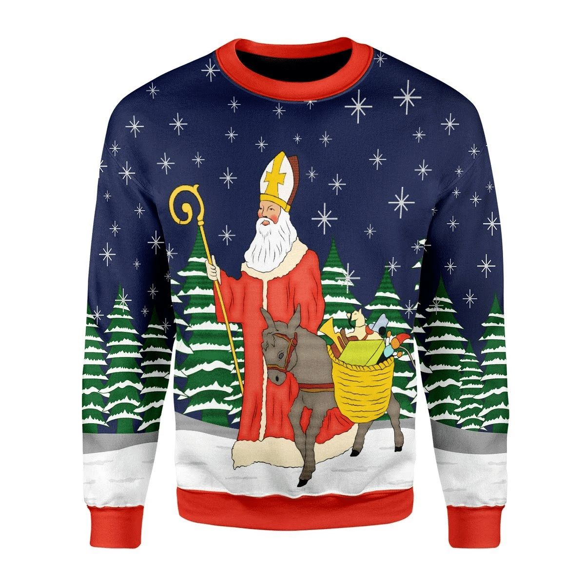 Saint Nicholas Ugly Christmas Sweater | For Men & Women | Adult | US3464- Best Christmas Gifts 2023