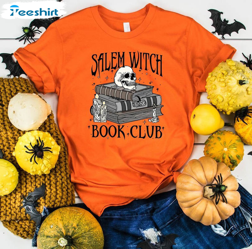 Salem Witch Book Club Halloween Shirt, Book Lover Long Sleeve Unisex T Shirt