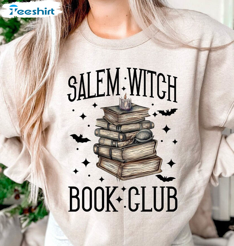 Salem Witch Book Club Shirt, Halloween Unisex T Shirt Crewneck