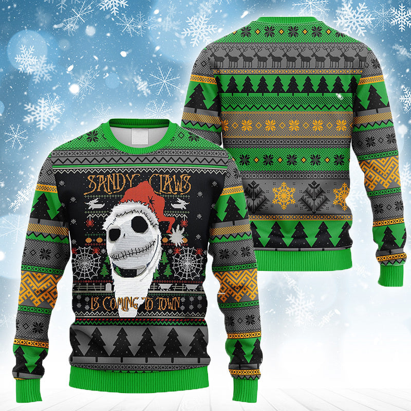 Sandy Claws Is Coming To Town Ugly Sweater – Best Christmas Gifts 2023