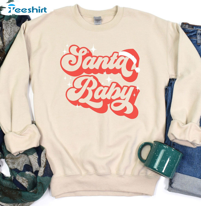 Santa Baby Shirt – Christmas Party Unisex Hoodie Sweatshirt