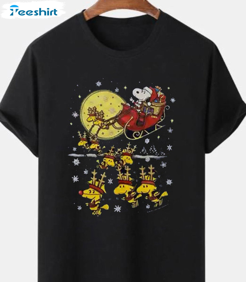 Santa Christmas Shirt – Snoopy Christmas Sweatshirt Short Sleeve