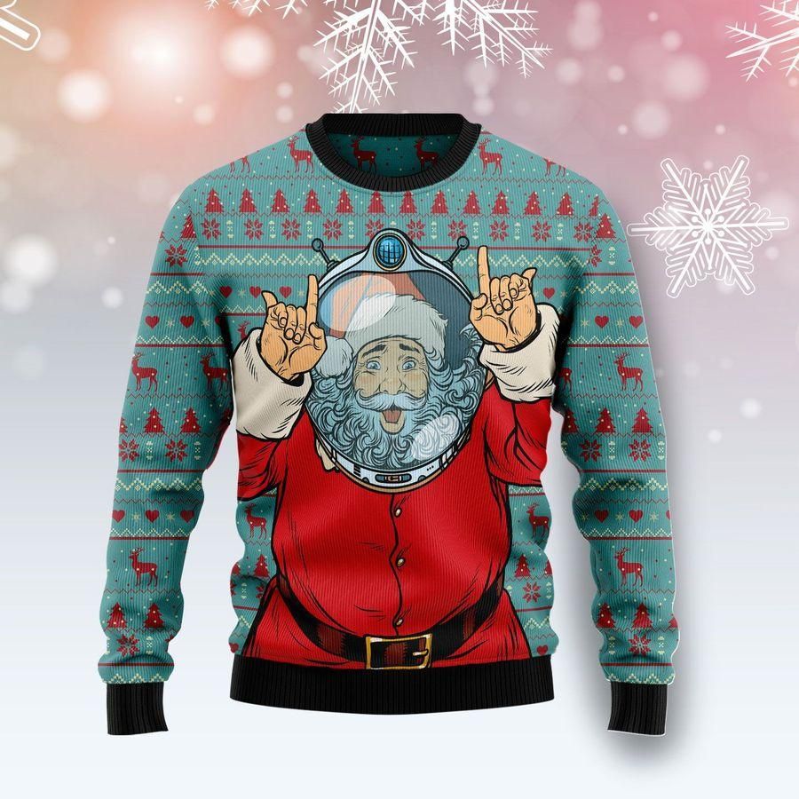 Santa Claus Astronaut Ugly Christmas Sweater | For Men & Women | Adult | US1412- Best Christmas Gifts 2023