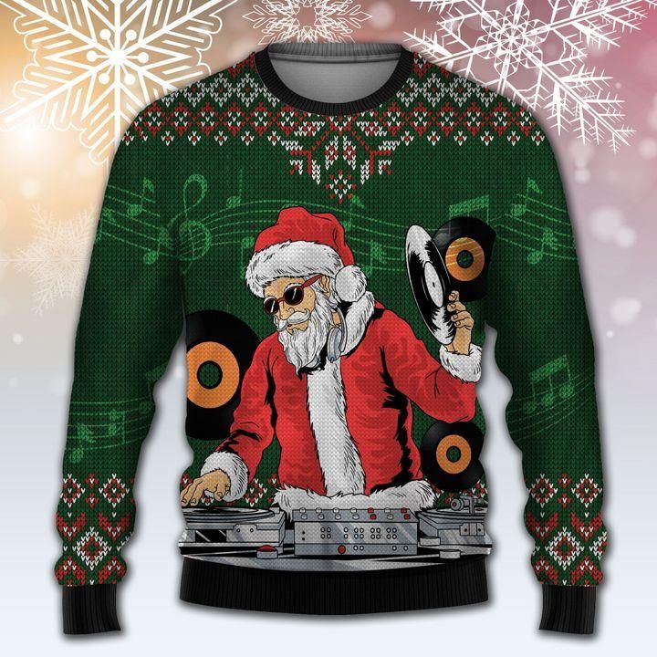 Santa Claus DJ Ugly Christmas Sweater | For Men & Women | Adult | US1499- Best Christmas Gifts 2023